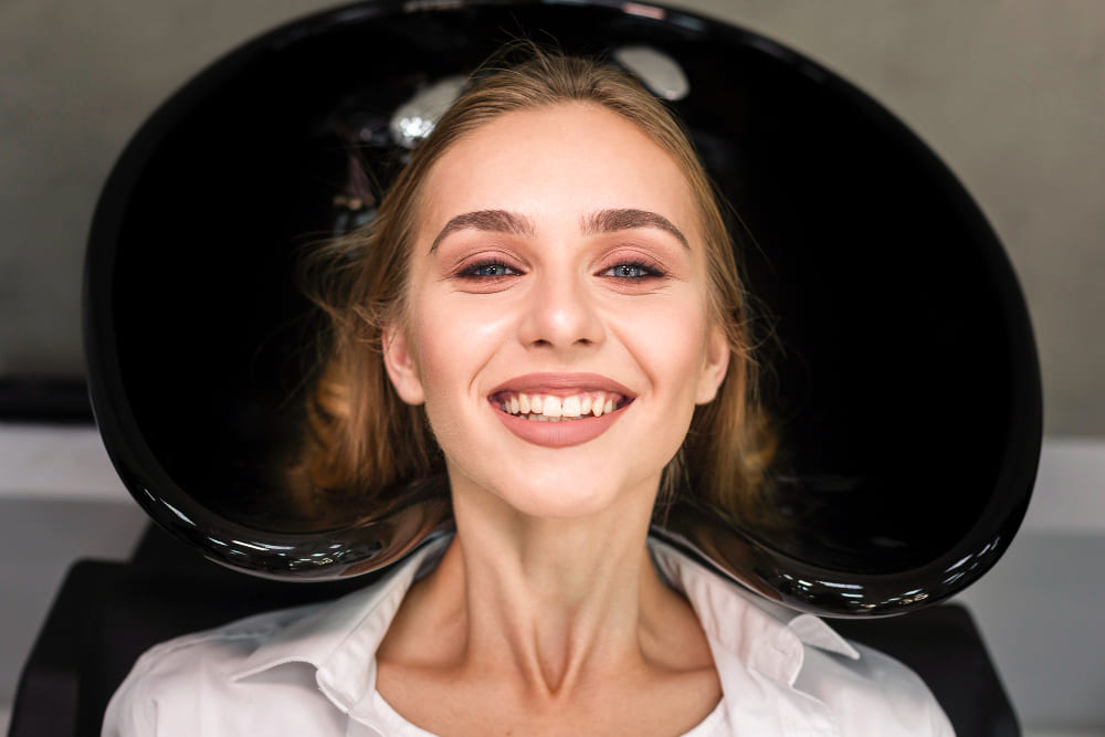 Metamorfoza uśmiechu kobiety